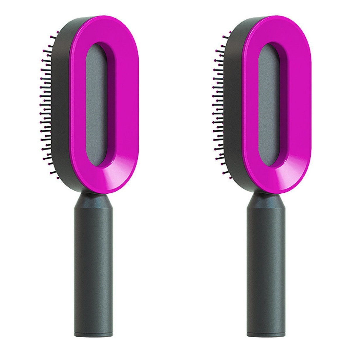 Women Anti-Static Scalp Massage Self Cleaning Hair Brush
