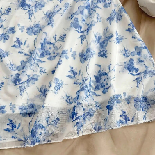 Women's Boho Floral Print Mini Dress