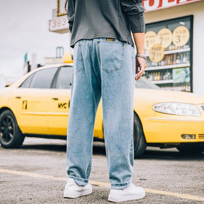 Men's Loose Straight Simple Jeans Casual