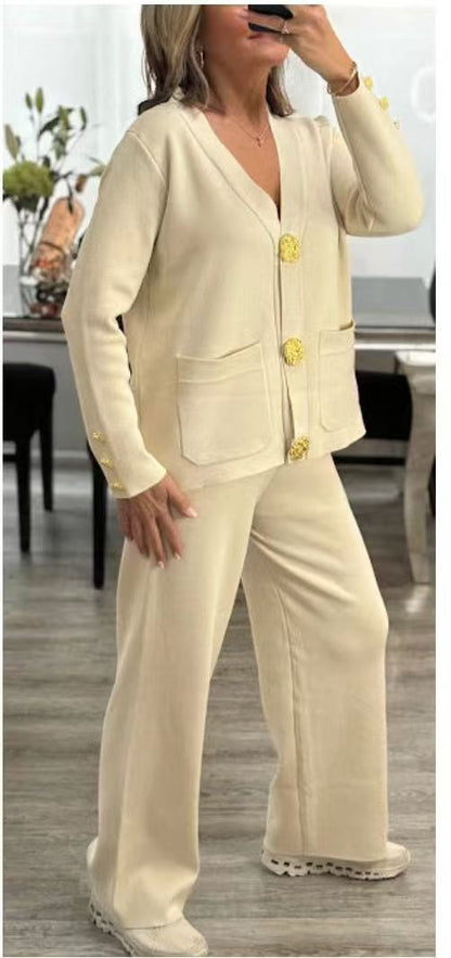 Fashion Two-piece Suit Female Spring And Autumn All-match