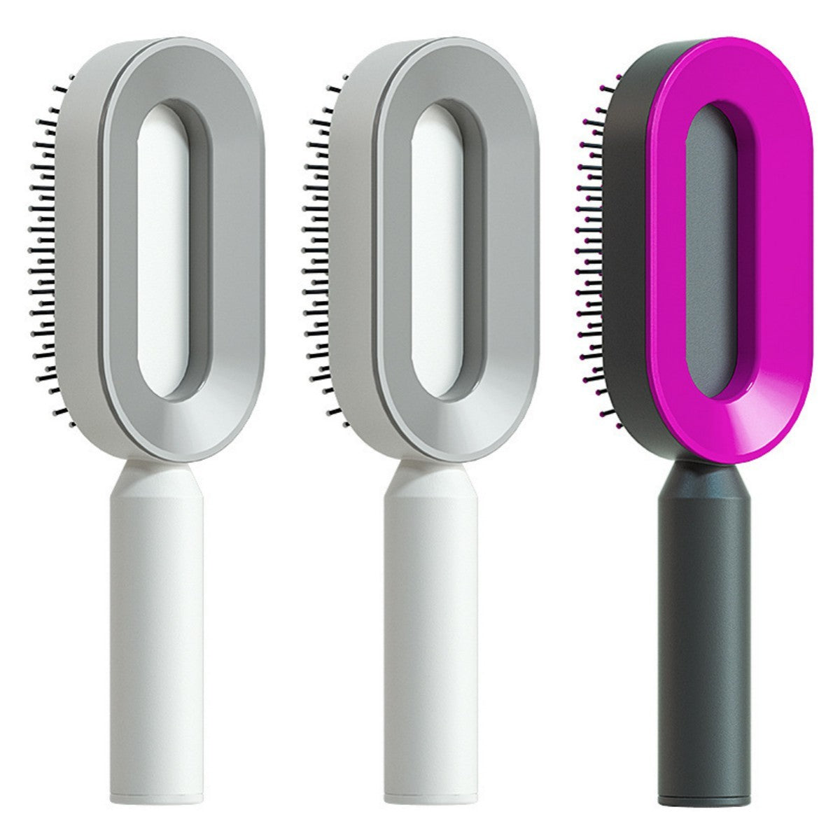 Women Anti-Static Scalp Massage Self Cleaning Hair Brush