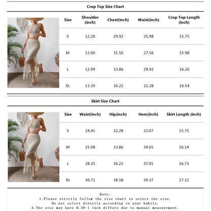 High-Waist Bodycon Skirt and Top Set